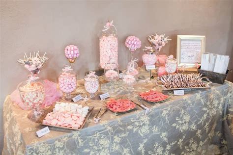 Soft Pink And Stunning Pink Candy Buffet Soft Pink Stunning
