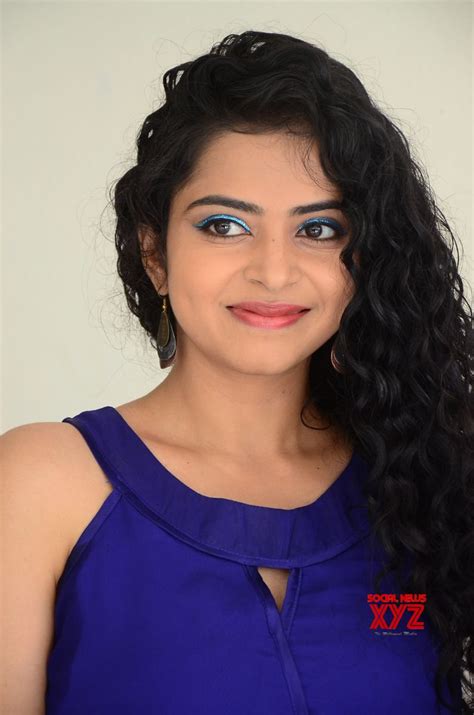 Actress Gayathri Stills From Pranavam Movie Press Meet Social News Xyz