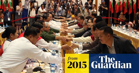 Burmese Government Signs Draft Ceasefire Deal With Rebel Groups World News The Guardian