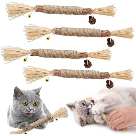4pcs Cat Chew Stickscatnip Stickcatnip Stickscat Grass Stickmolar