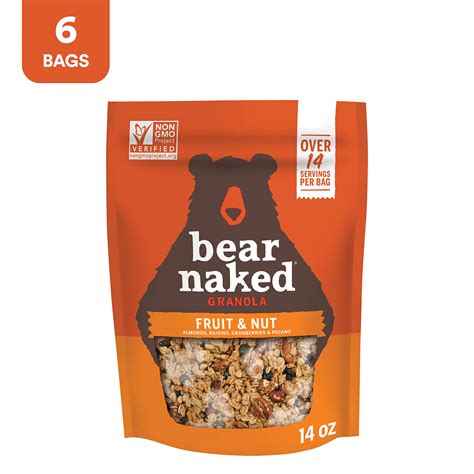 Bear Naked Fruit Nut Granola Non GMO Kosher Vegetarian Friendly