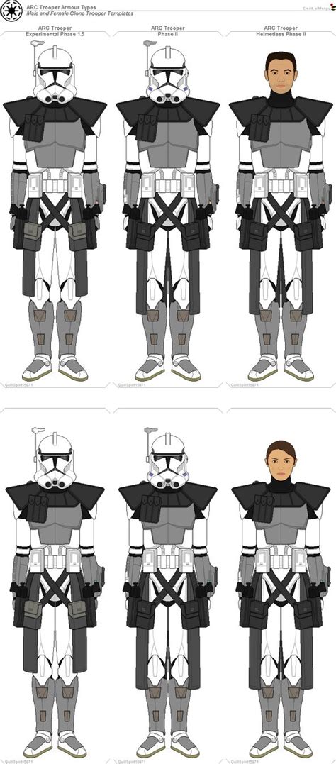 Arc Trooper Template M And F By Quillspirit15971 On Deviantart