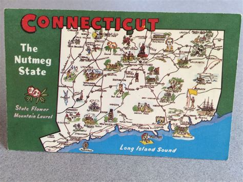 CONNECTICUT Mapas Ilustrados Mapas