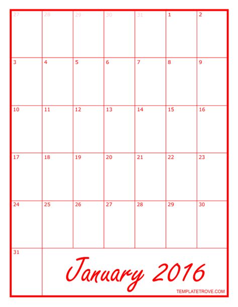 Print Free Calendar Pages Tova Ainsley