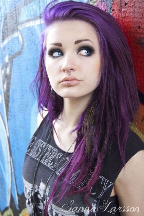 Pin By Zoltán On Punk And Steam And Alternative And Gothic Purple Hair Hair Photo Beauty