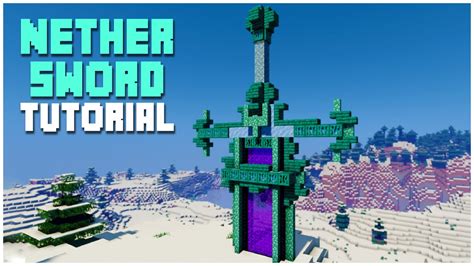 How To Make A Blue Nether Portal Sword Tutorial Youtube