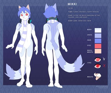 Draw Character Reference Sheet For Your Furry Oc Fursona Nsfw Anime