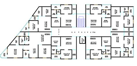 1 Bhk And 2 Bhk Apartment Layout Plan Drawing Download Dwg File Cadbull