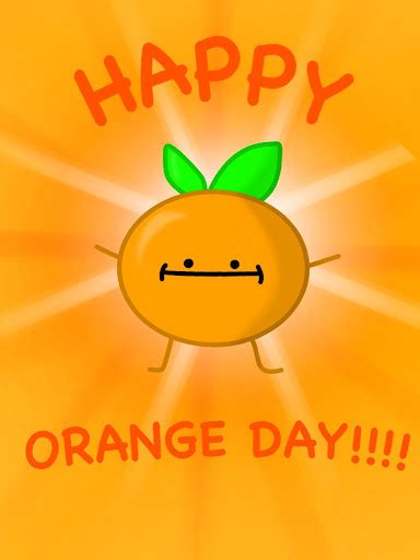 Happy Orange Day By Pegsie