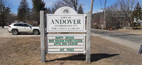 Town Sign Announces Spring And Inevitable Mud Season The Andover Beacon