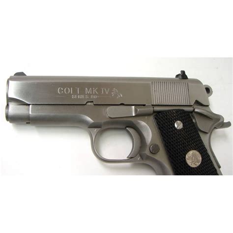 Colt Officers Acp 45 Acp Caliber Pistol Scarce All Stainless Steel