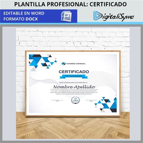 Plantilla Certificado Diploma Word Docx Editable En Images And Photos Finder