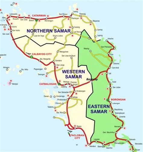Northern Samar Map Travel To The Philippines