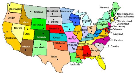 States And Capital Cities States And Capitals State Capitals Nebraska