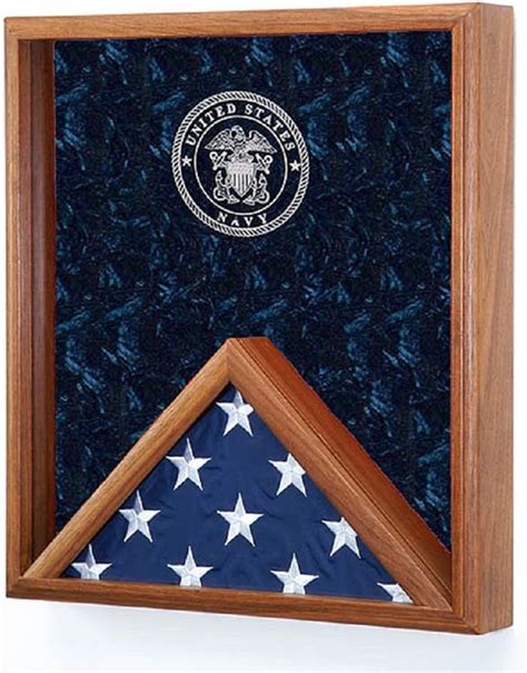 Military Flag And Medal Display Case For 3x5 Flag