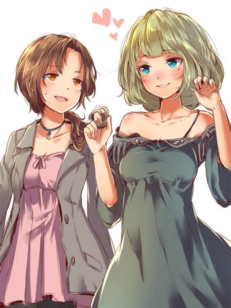 Takagaki Kaede And Kawashima Mizuki Idolmaster And More Drawn By Mataichi Mataro Danbooru