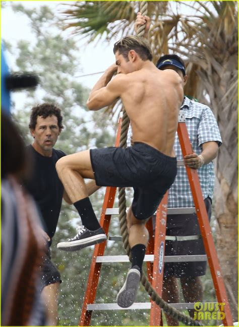 Zac Efron Goes Shirtless For Tarzan Like Baywatch Moment Photo