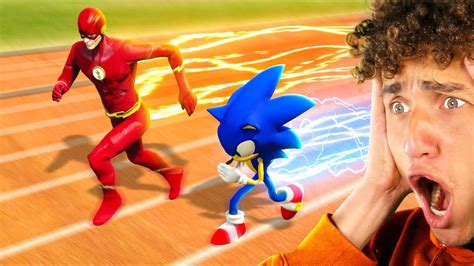 Flash Vs Sonic In Gta 5 Mods Youtube