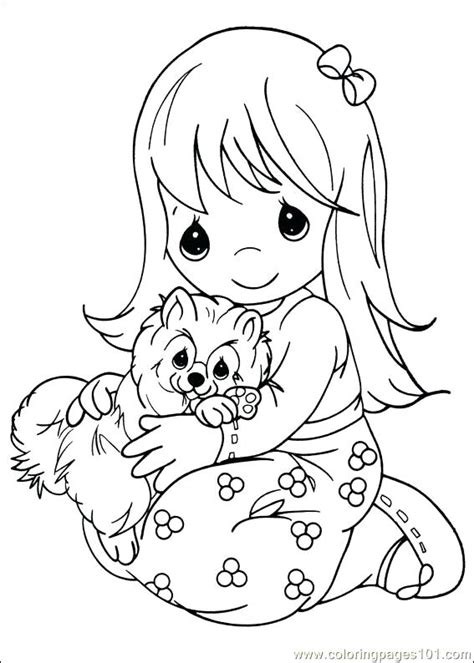 Baby Girl Coloring Pages At Free Printable Colorings