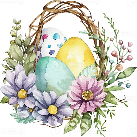 Watercolor Easter Traditional Elements 23973490 Png