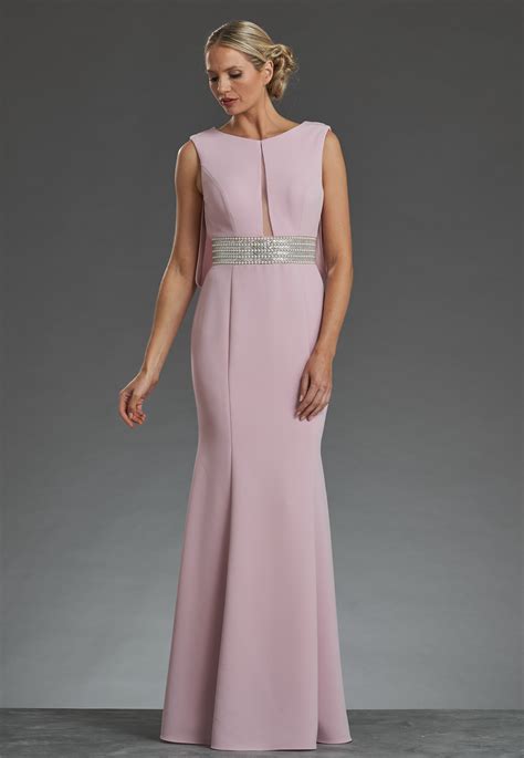 Full length dress with cowl back detail. 70696 - Catherines of Partick