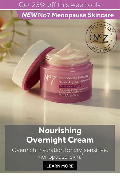 The Perfect Overnight Cream For Menopausal Skin No7 Beauty Uk