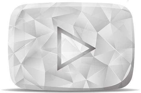 Youtube Silver Play Button Award 13191707 Vector Art At Vecteezy