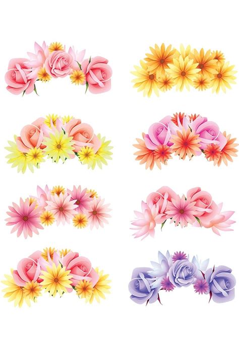 Photo Booth Props Printable Flower Crowns Hen Party Accessories