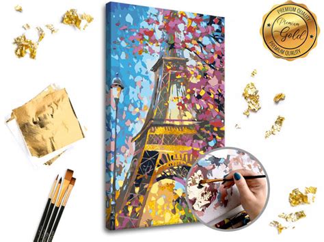 Vásárlás Festés számok szerint PREMIUM GOLD Eiffel Tower kifestő