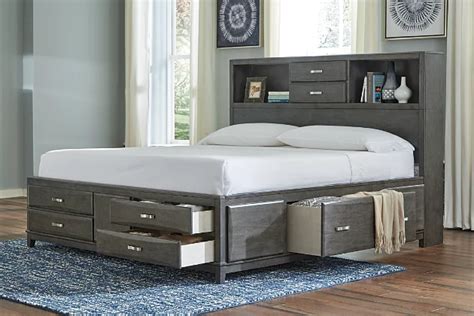 Caitbrook Queen Storage Bed With 8 Drawers Ashley Furniture Homestore
