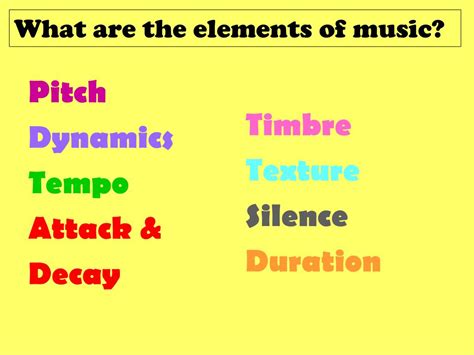 Most musical ensembles contain a rhythm section responsible for providing the rhythmic backbone for the entire group. PPT - THE ELEMENTS OF MUSIC PowerPoint Presentation, free download - ID:2248341