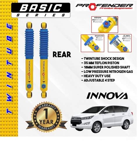 Jual Shock Breaker Absorber Profender Adjustable Belakang Innova 2005