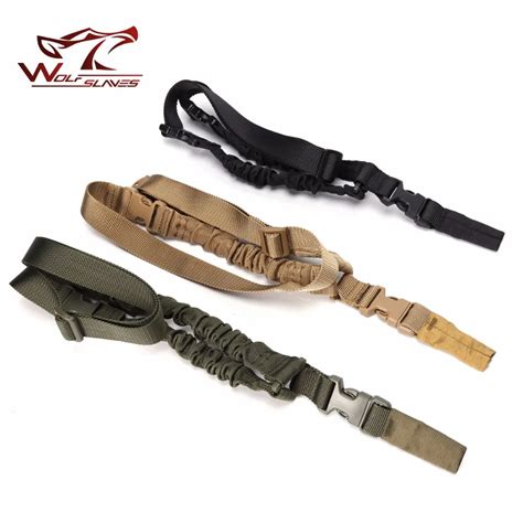 Tactical Gun Sling Adjustable 1 Single Point Bungee Quick Release Rifle