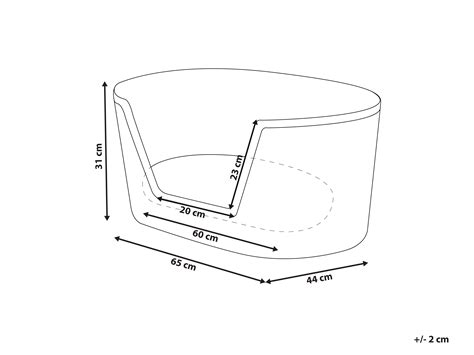 Seagrass Pet Bed 65 x 44 cm Natural DURBAN | Beliani.co.uk