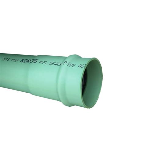 Jm Eagle 6 In X 14 Ft Pvc Gasketed Gravity Sewer Pipe