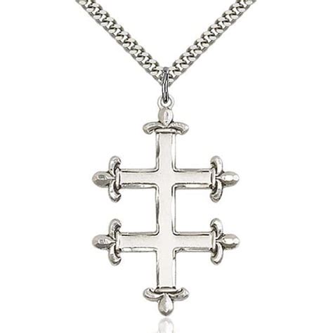 Cross Of Lorraine Pendant ☨ Croix De Lorraine Necklace