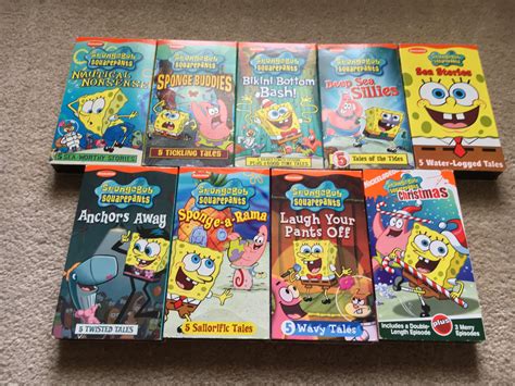 My Collection Of Spongebob Vhs Tapes All From What I Like To Call The
