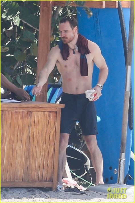 Michael Fassbender Goes Shirtless Kisses Alicia Vikander On Vacation In Mexico Photo