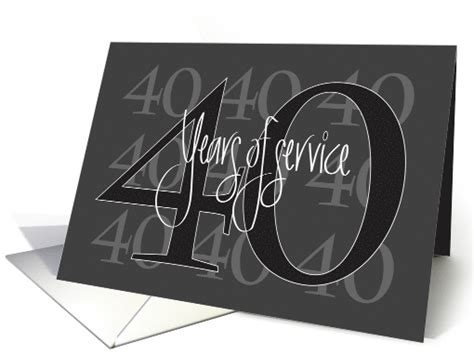 Congratulations On 40 Years Of Service
