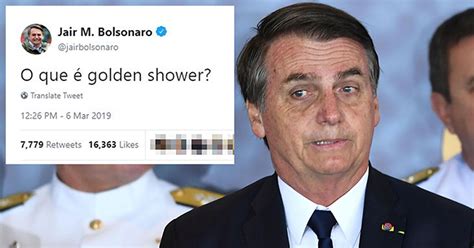 Despite the rising cases, president jair bolsonaro urges local governors to ease lockdown. Bolsonaro Tweeted 'Golden Shower' Video To Show His Anger ...