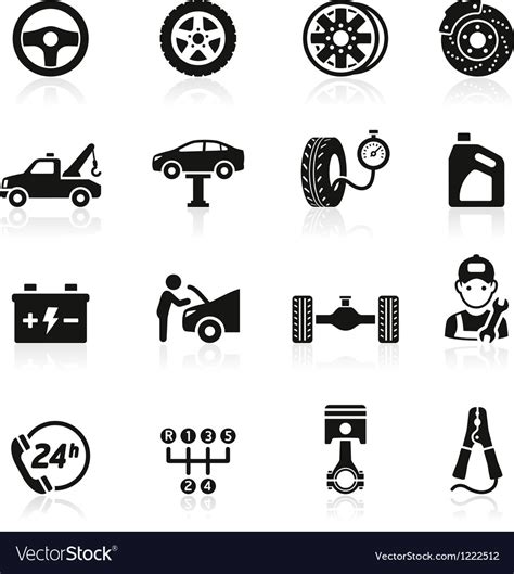 Car Service Maintenance Icon Royalty Free Vector Image