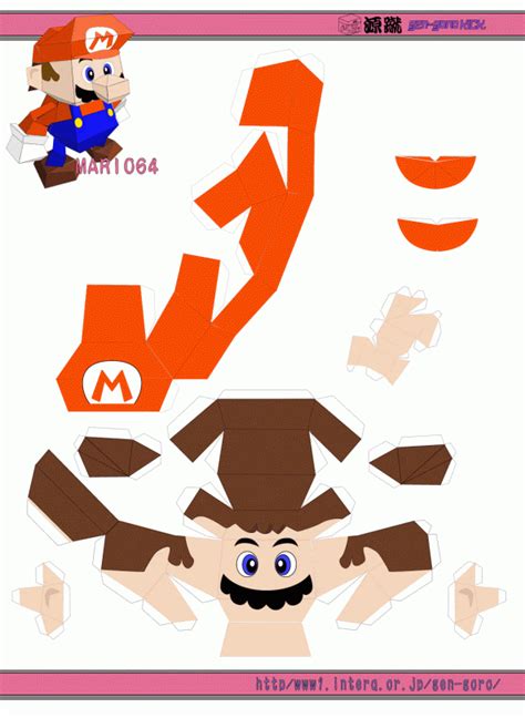 Paper Craft New 820 Papercraft Mario