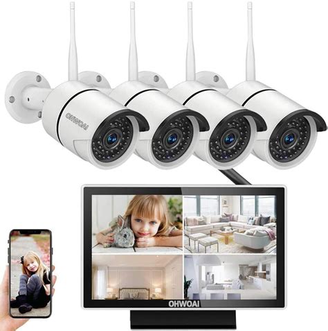 8pcs 1080p 20mp Cctv Wi Fi Ip Cameras For Homesohwoai Hd Surveillance