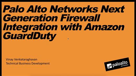 Palo Alto Networks Next Generation Firewall Integration With Amazon