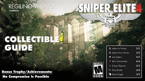 Sniper Elite 4 Level 3 Regilino Viaduct Collectibles Guide Htg