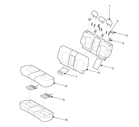 Hyundai Tucson Rear Seat Components And Components Location Seat