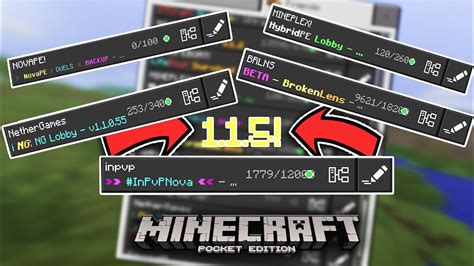 Top 5 Best Servers For Minecraft Pocket Edition Youtube