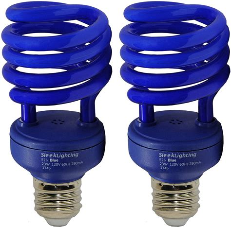 Sleeklighting 23 Watt T2 Blue Light Spiral Cfl Light Bulb Ul Approved