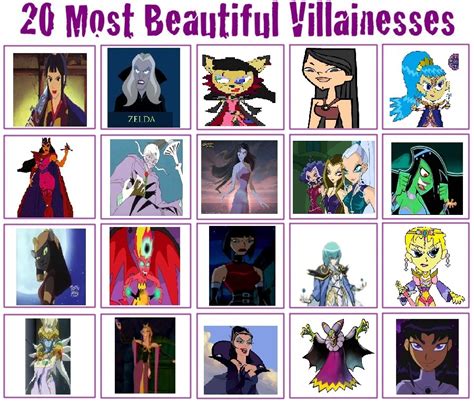 Top 20 Most Beautiful Villainesses By Mead1992 On Deviantart