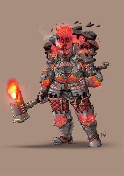 Mosqadnd Oc — Fire Genasi Forge Domain Cleric And Fighterdo You Want